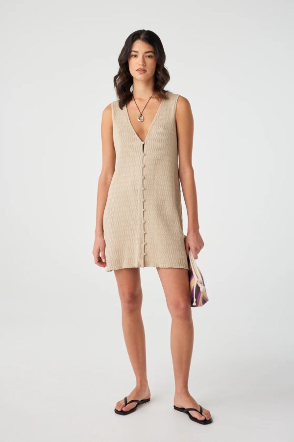Arcaa Movement Jude Reversible A-Line Knit  Dress