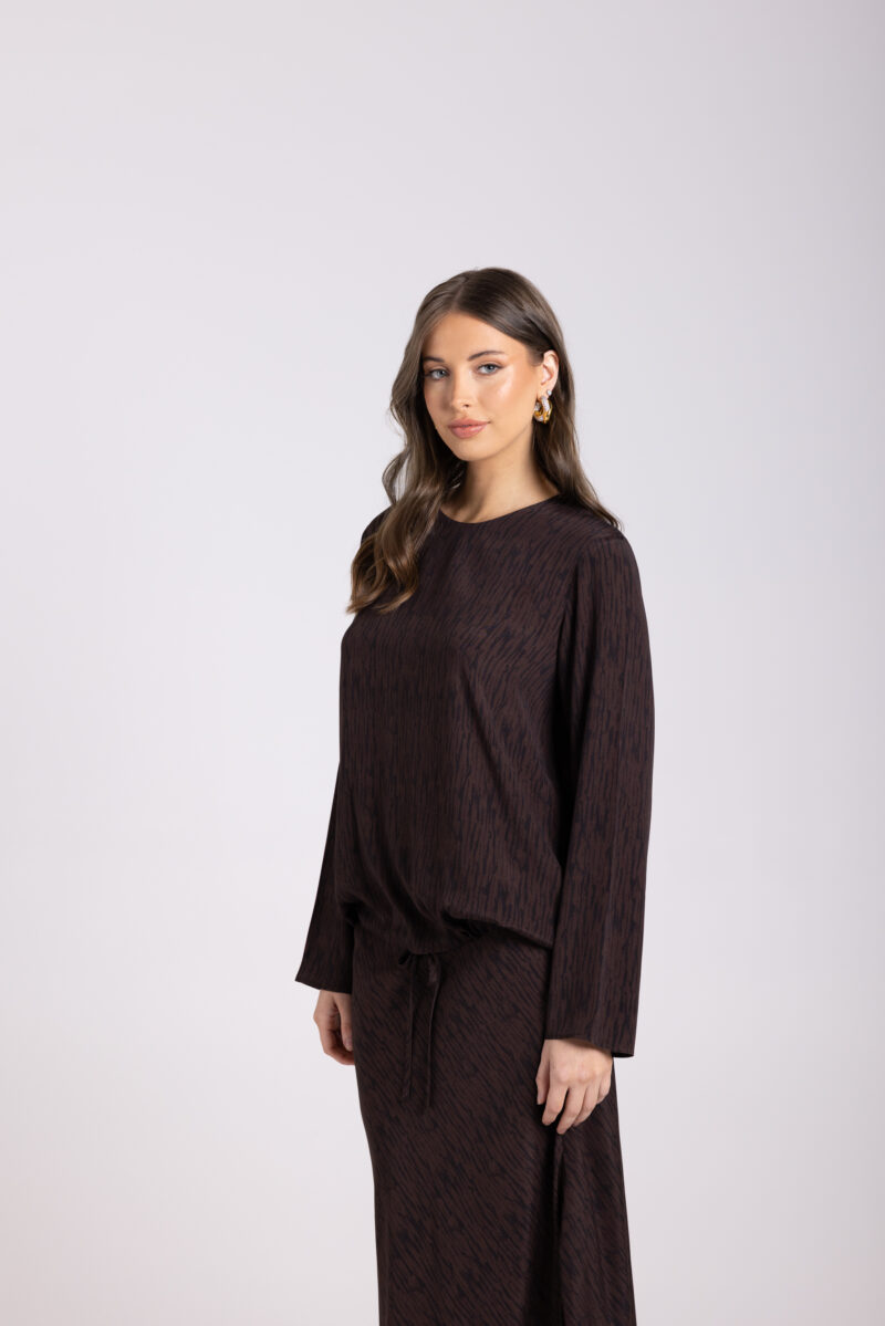 Two T's Bark Print Top