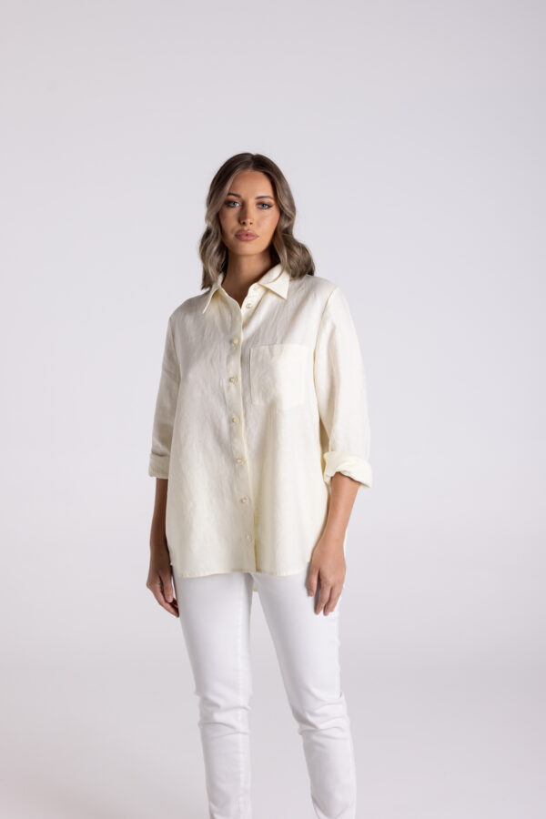 Two T's Butter Linen Shirt