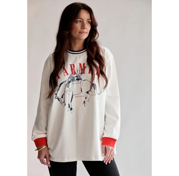 FAR MER by Whitney Bronc Ringer L/S Tee