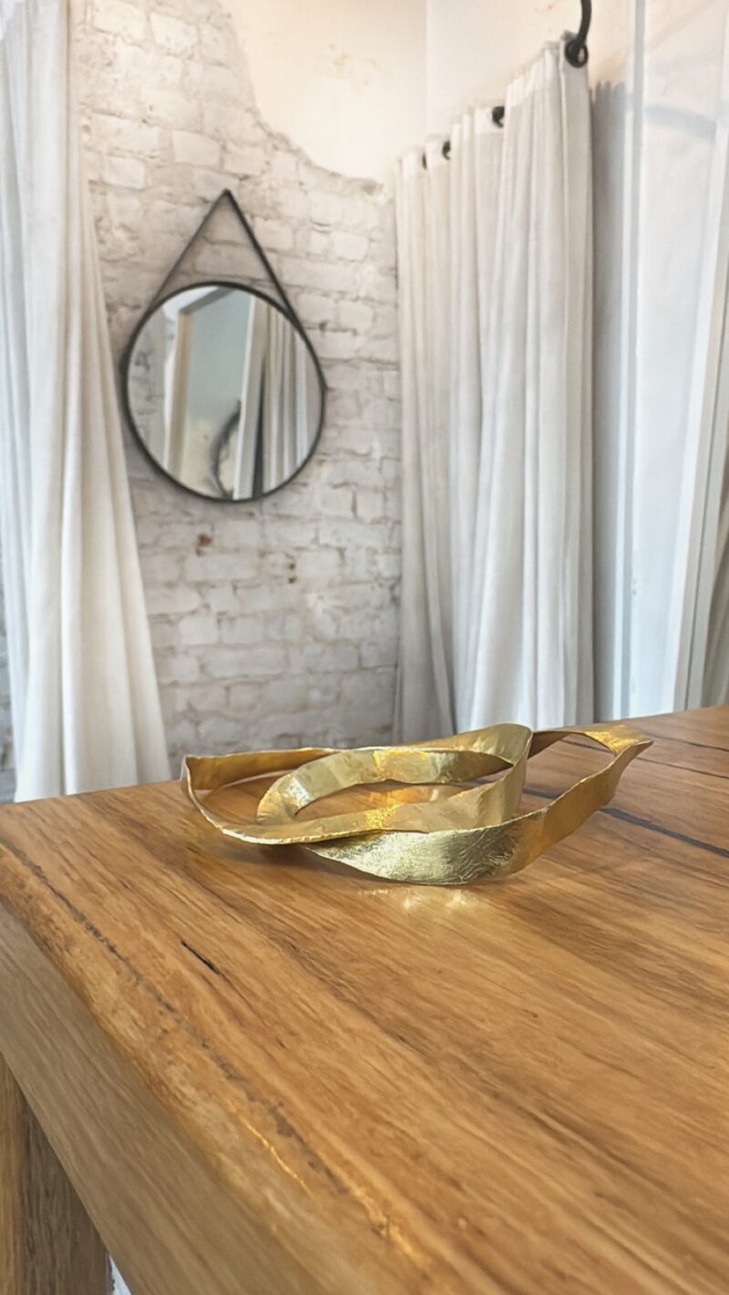 Ione Wave Bangle - Gold - Image 2