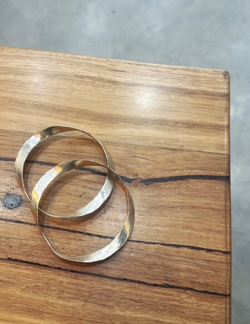 Ione Wave Bangle  - Silver - Image 2