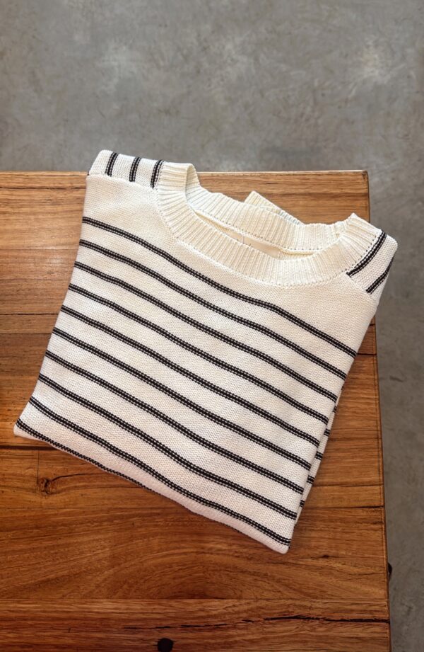 Naturals by O & J Blanc Bleu Cotton Jumper