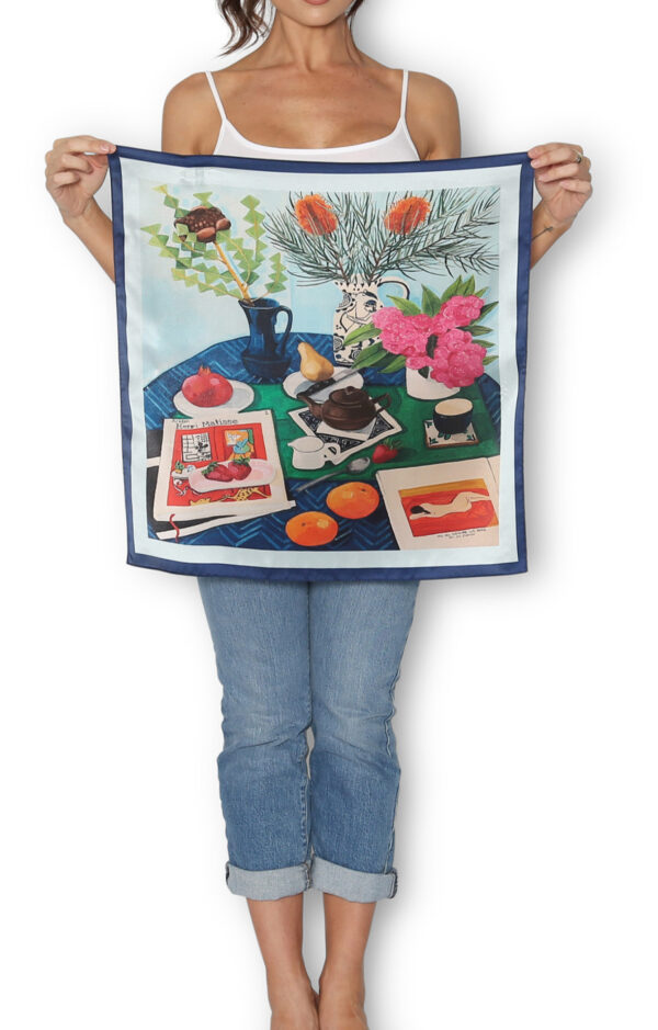 Melanie Vugich Silk Scarf - Slice of Life