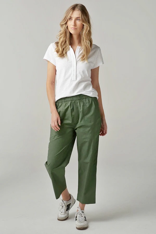 Cloth + Paper + Scissors Fairway Green Pants