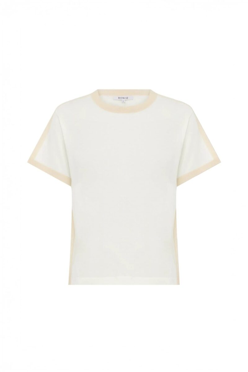 Rowie Rania Knit Tee Oat Milk - Image 4