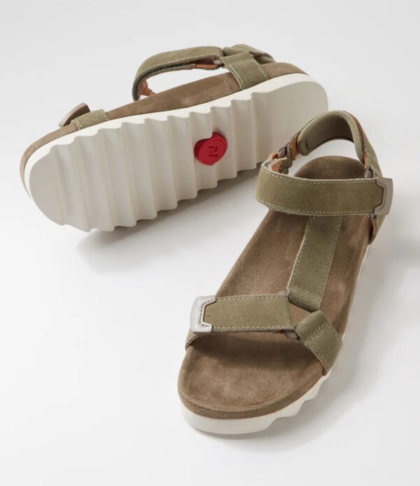 Rollie Sage Green Sandal Tooth Wedge