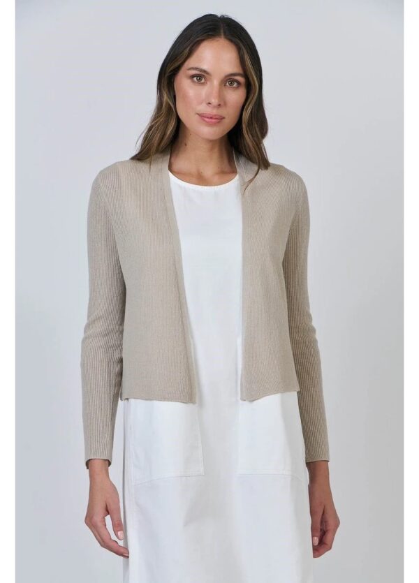 Naturals by O & J Sand Knitted Cardigan