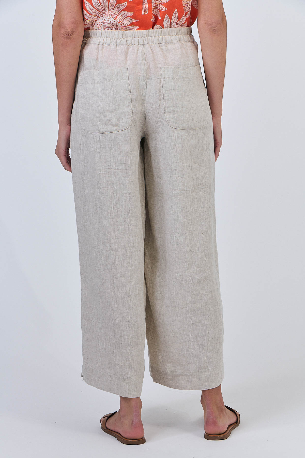 Naturals by O & J Sand Classic Linen Pants - Image 3