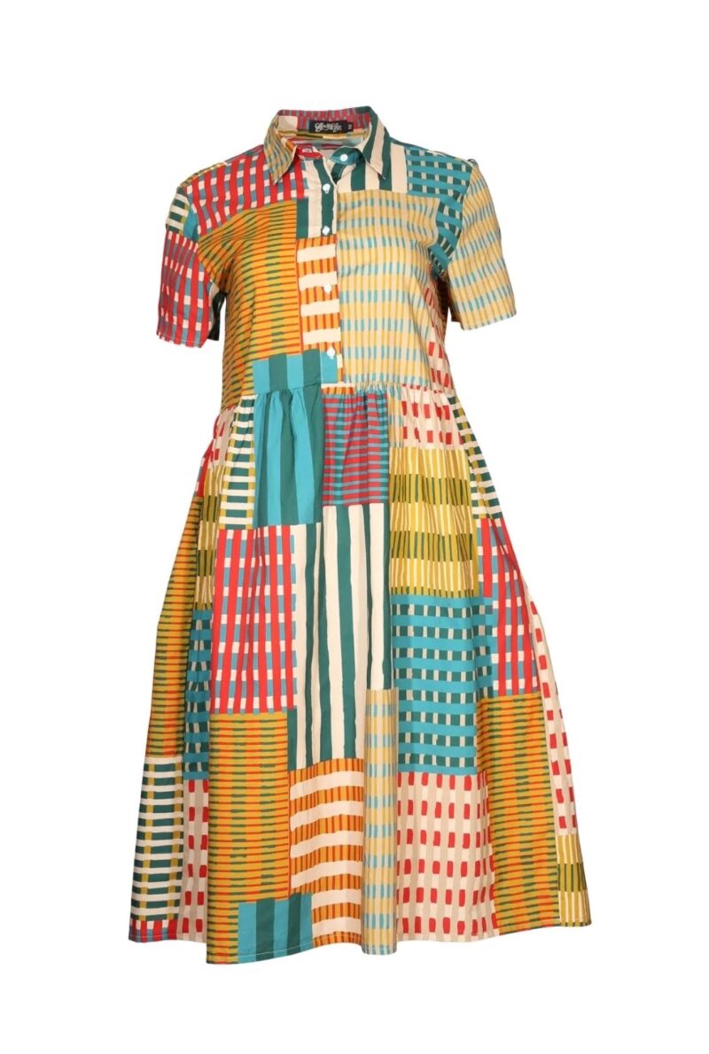 Olga De Polga Metro Long Villa Dress Bustle in Cotton - Image 2