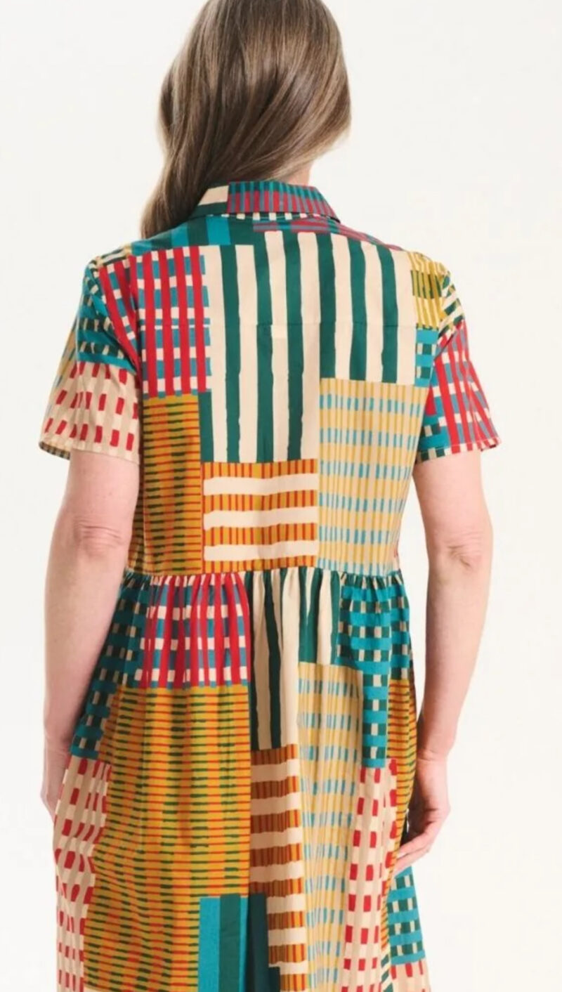 Olga De Polga Metro Long Villa Dress Bustle in Cotton - Image 3