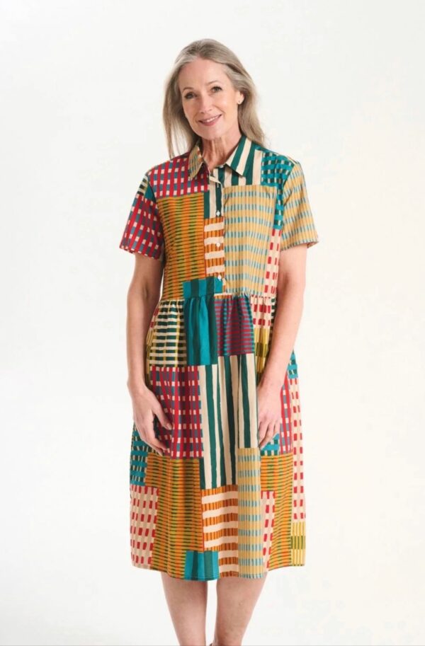 Olga De Polga Metro Long Villa Dress Bustle in Cotton
