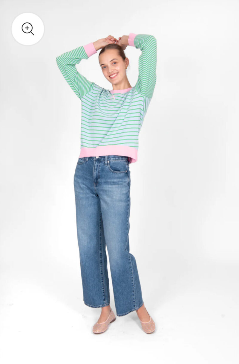 Bridge & Lord Pastel Stripe Pullover - Image 3