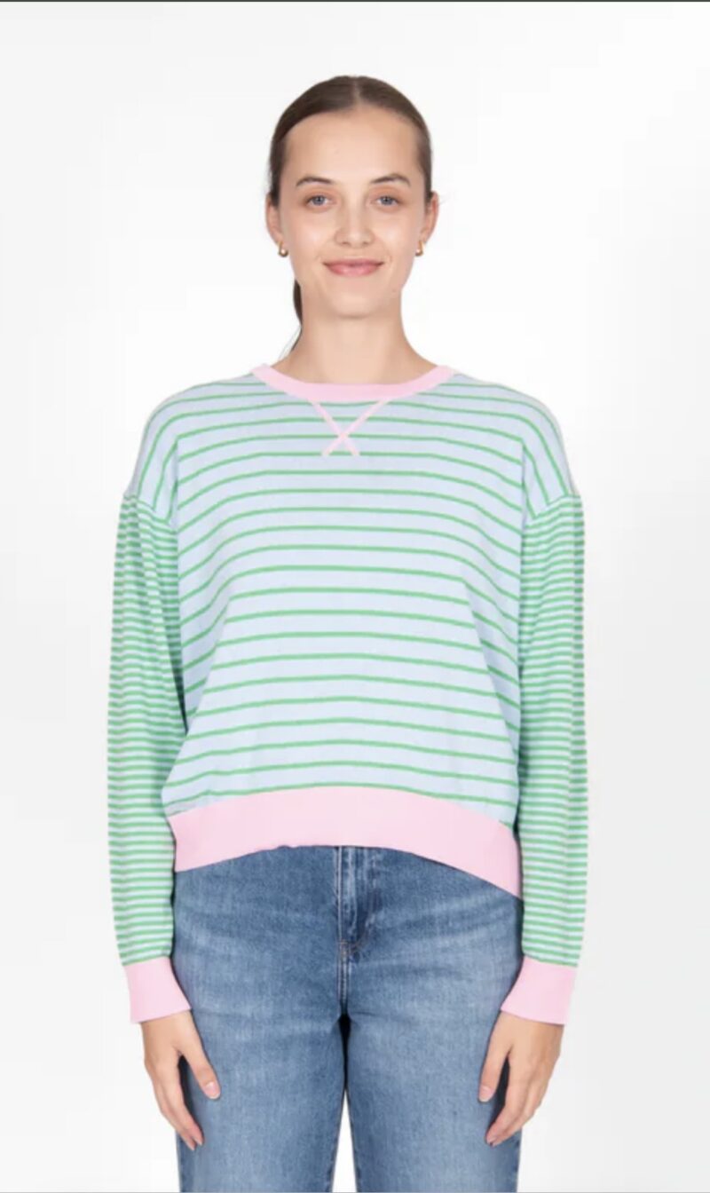 Bridge & Lord Pastel Stripe Pullover - Image 2