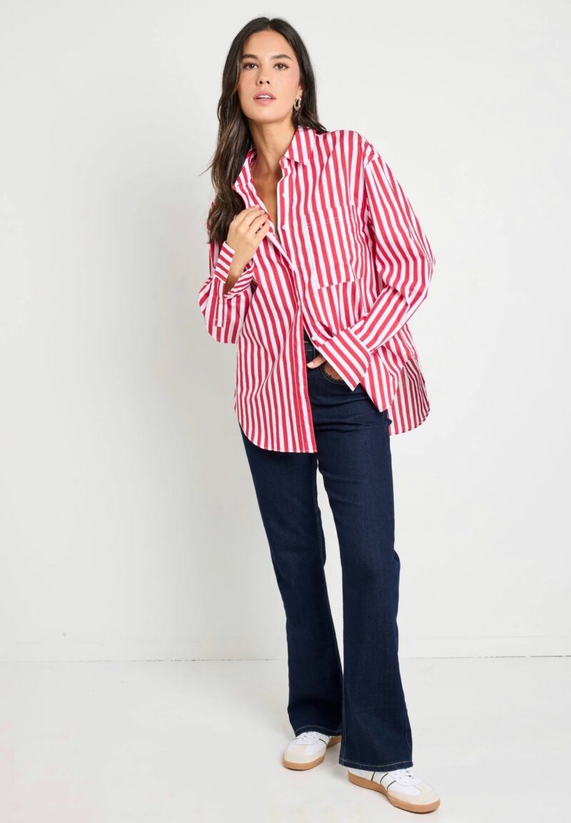 Stories be told You got this Red Striped Shirt - Image 2