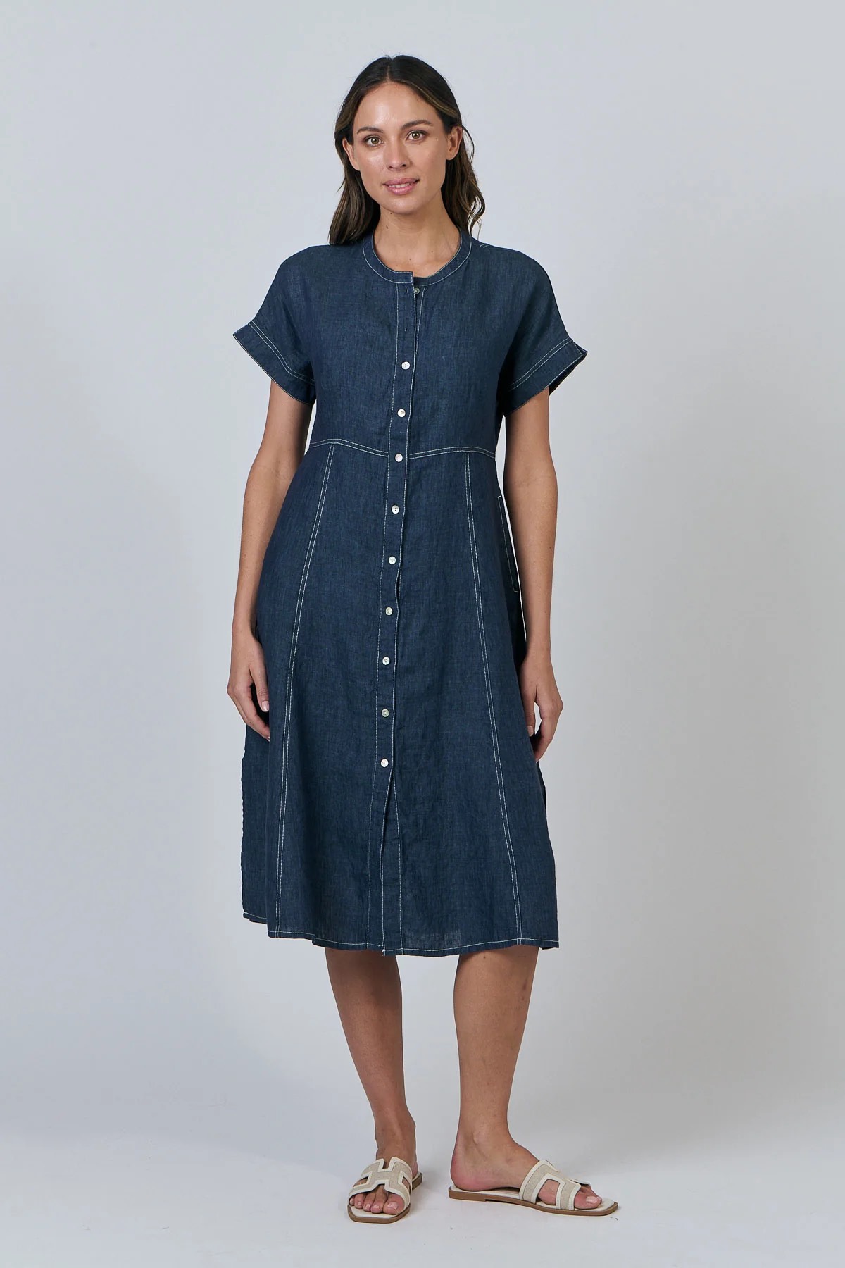Naturals by O & J Poseidon Button Up Dress - Image 3