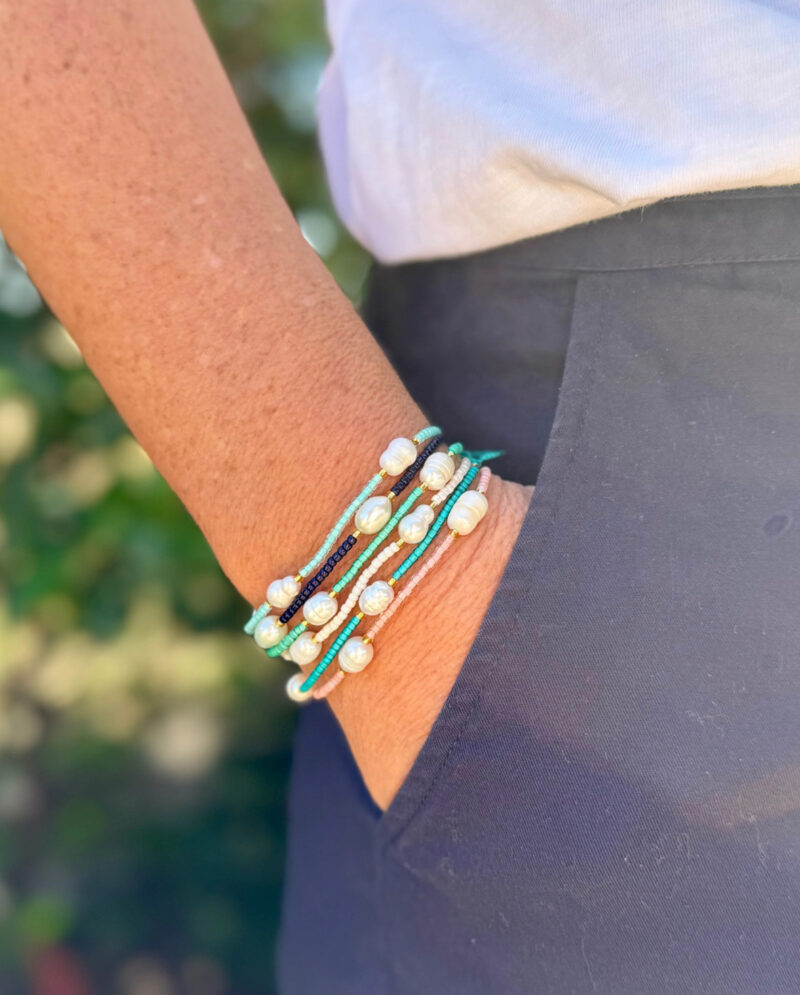 Greenwood designs Pearl seed bracelet