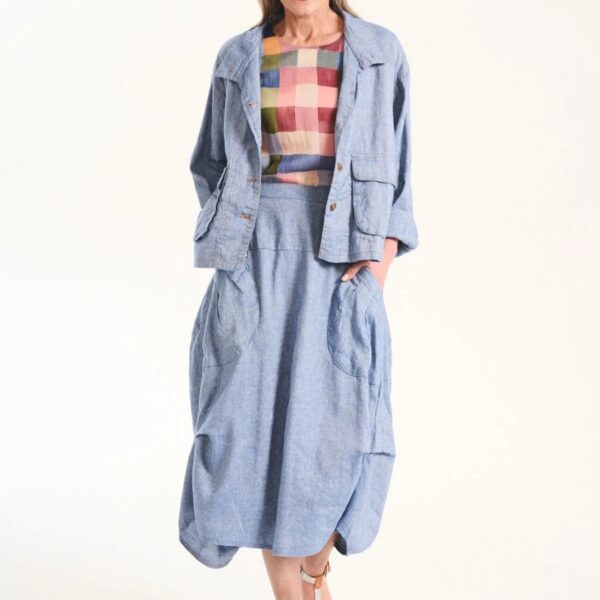 Olga De Polga Milwaukee Venice Skirt - Denim Blue