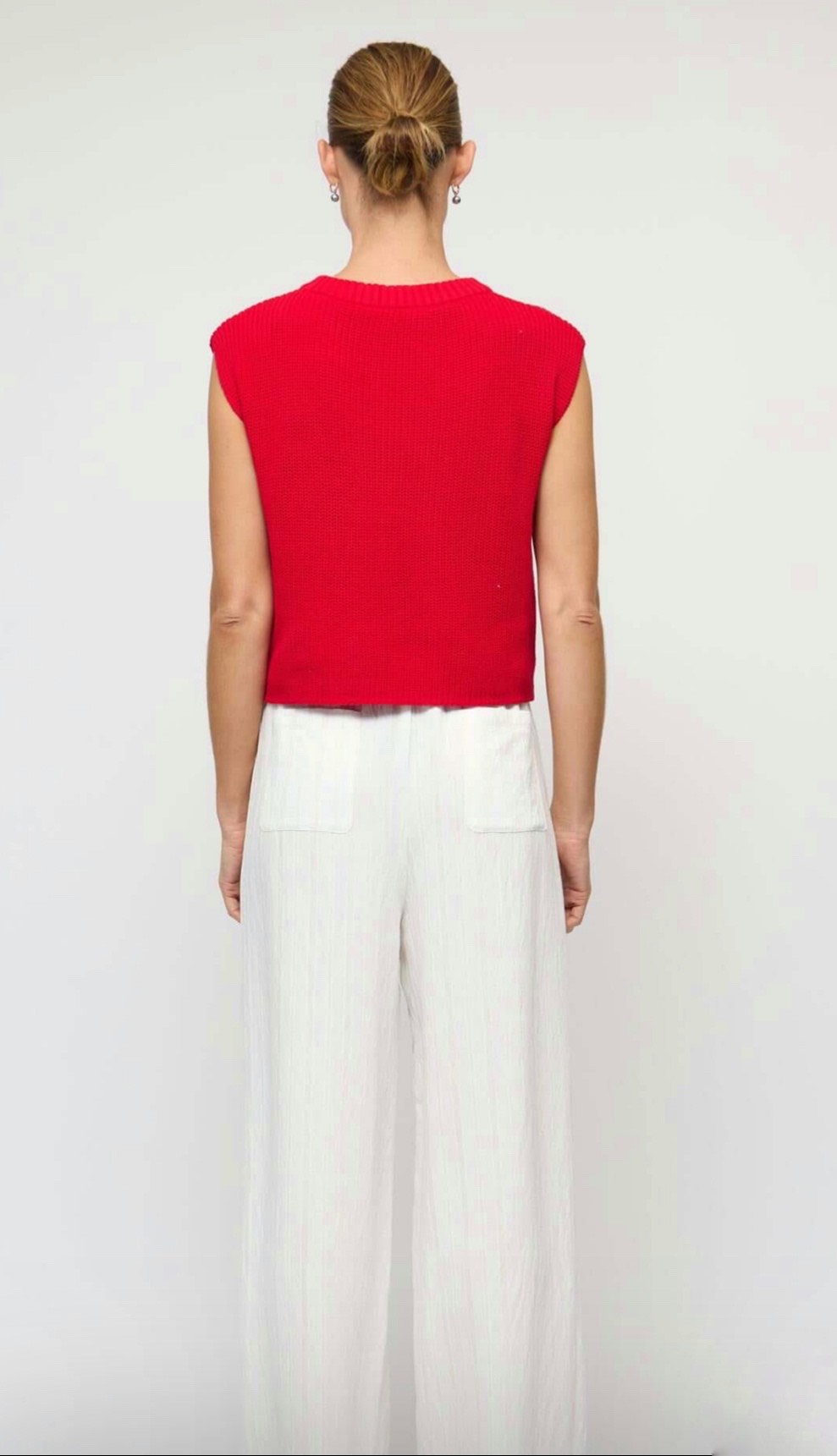 Staple the Label Ellis Red Knit Tank - Image 2