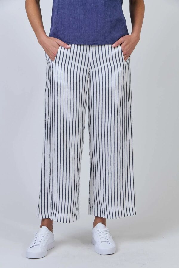 Naturals O&J blueberry stripe pants