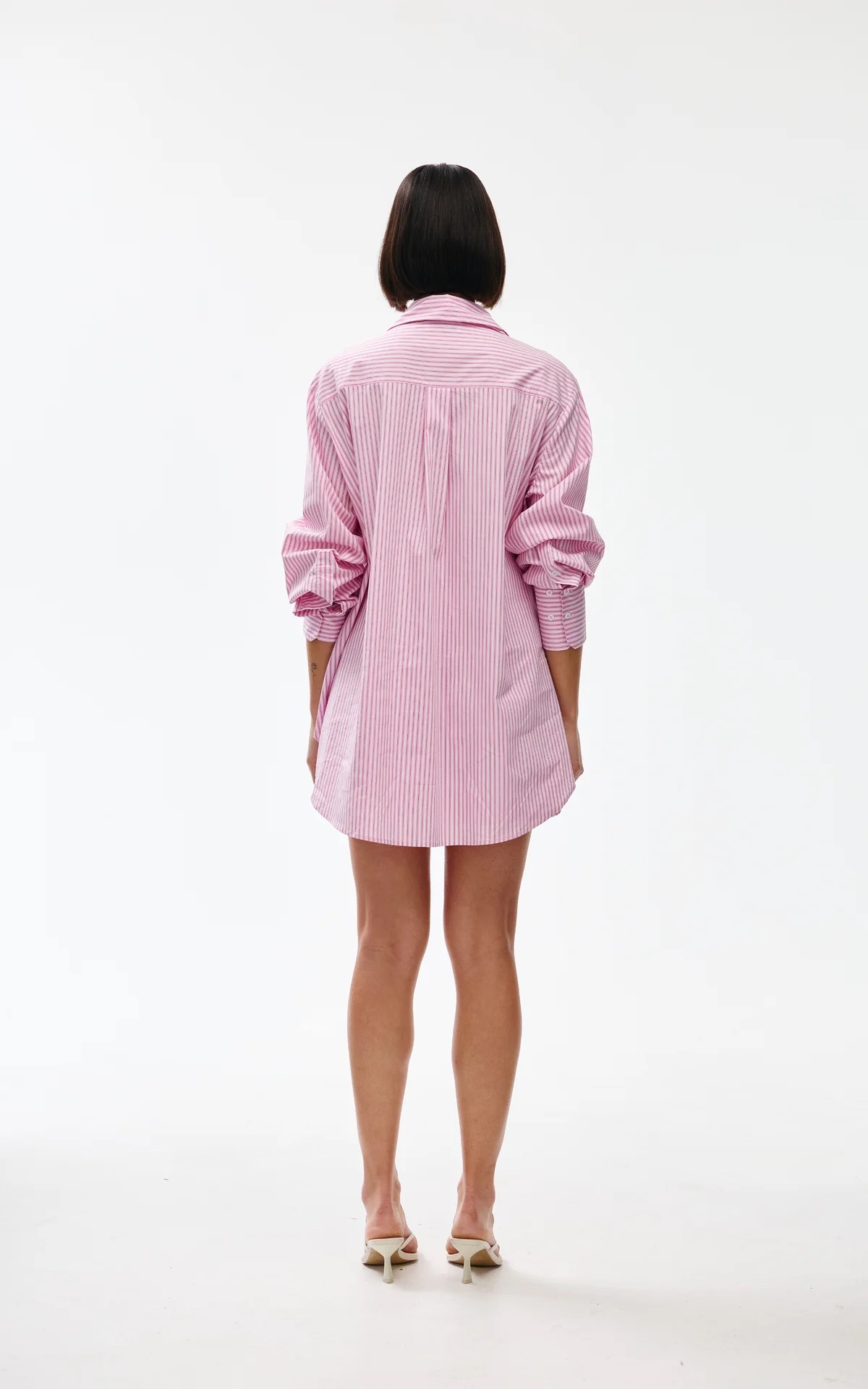 Kinney Riley Shirt - Pink Pinstripe - Image 3