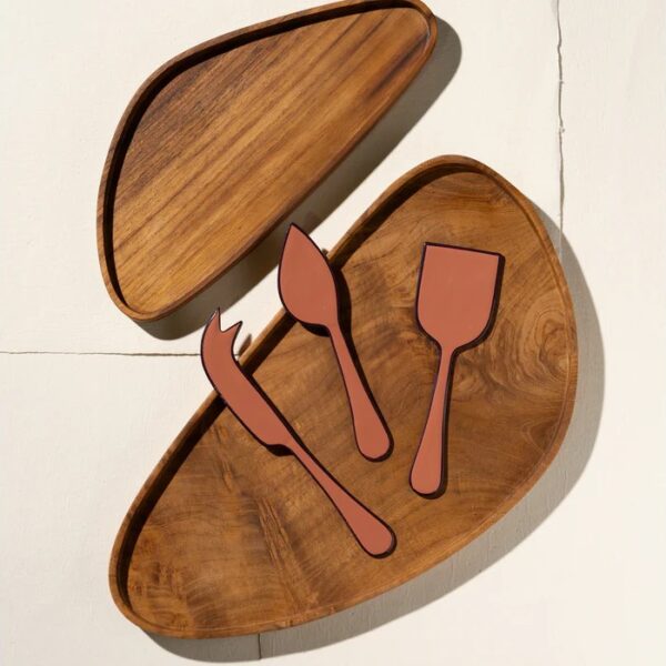 Alder Enamel Cheese Set - Pepperberry