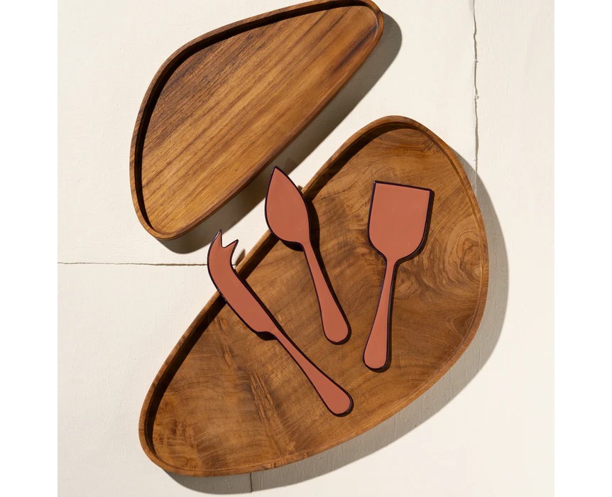 Alder Enamel Cheese Set - Pepperberry