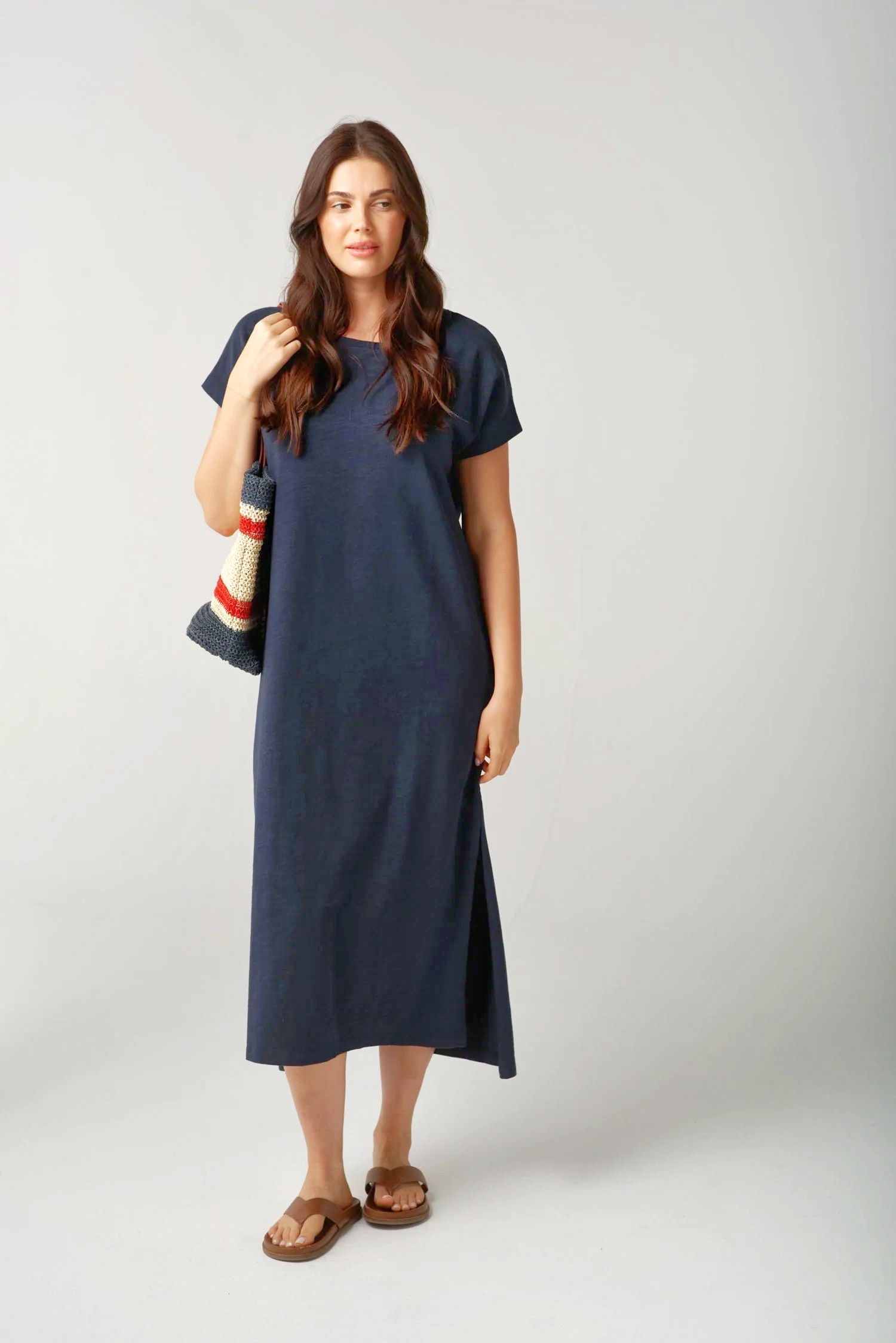 Cloth + Paper + Scissors Rebel Henley Cotton Dress