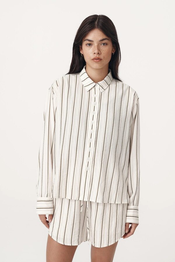 Rowie Nola Shirt Cactus Stripe