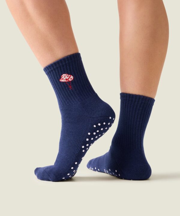 MoveActive Crew Grip Socks Howdy Hearts Ink
