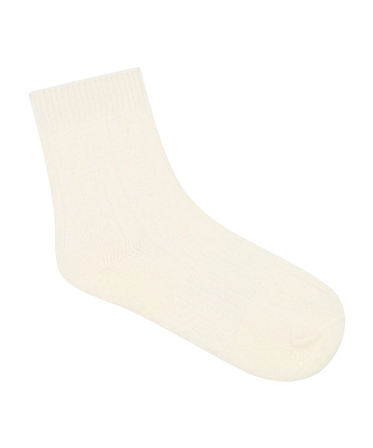MoveActive Crew Grip Socks Cable Knit Oat - Image 2