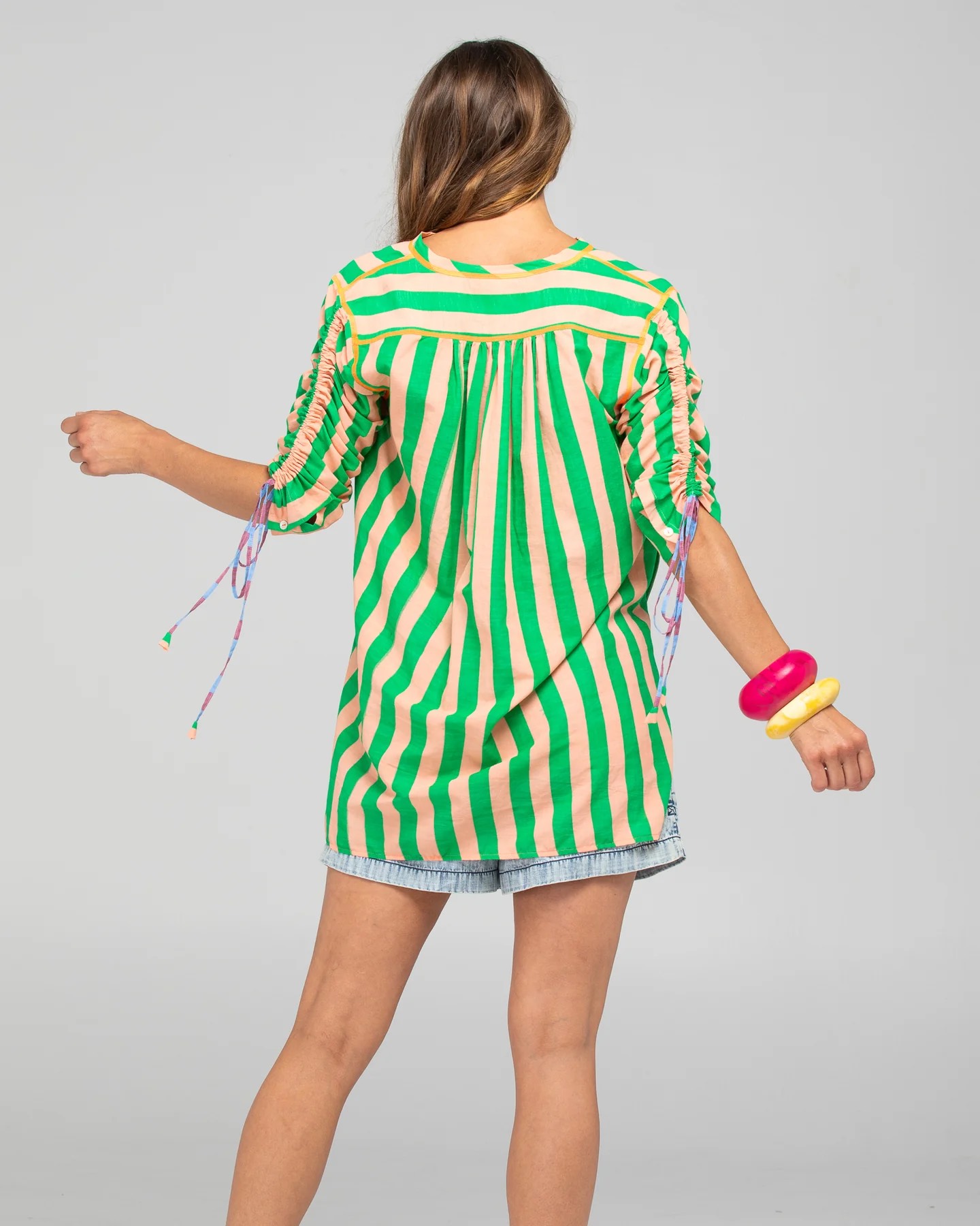 Boom Shankar Sana Top Capri Peach - Image 3