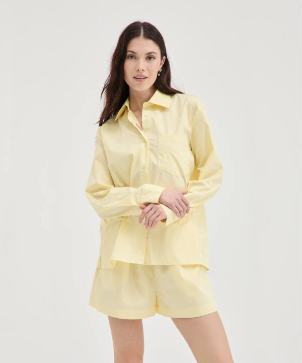 HOLIDAYSHOP cotton shirt butter