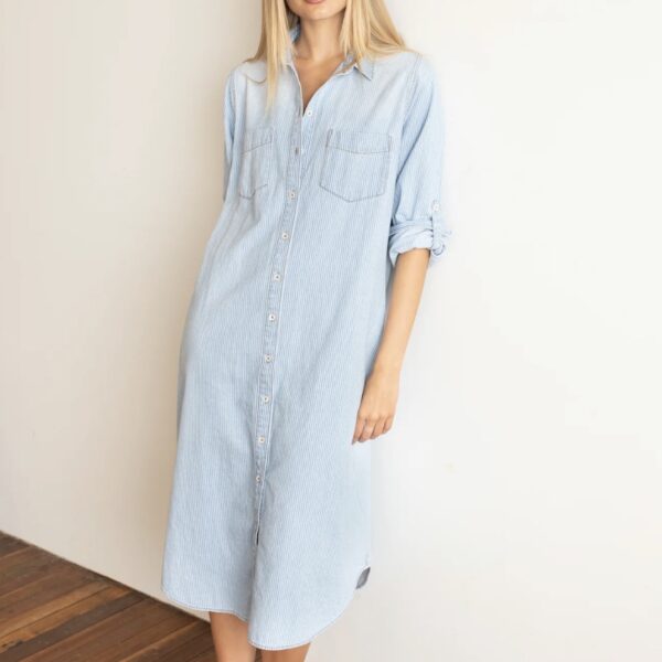 HUT Denim Stripe Shirtdress