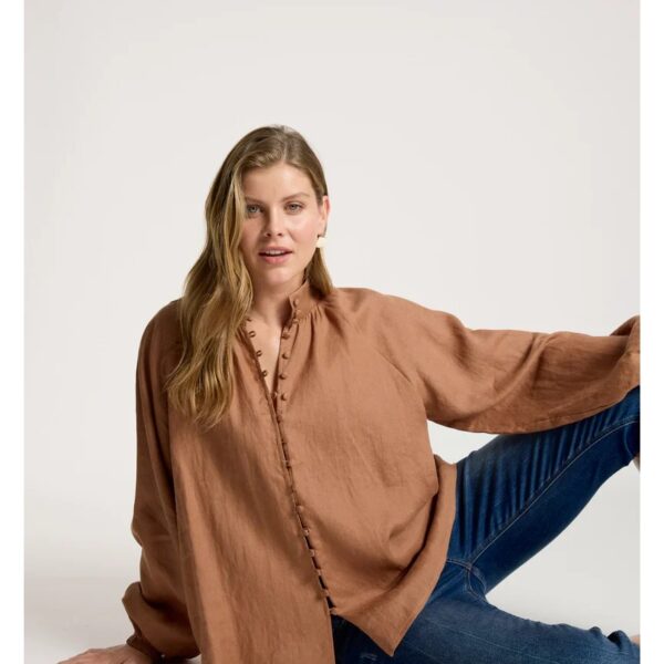 Eb & Ive Bajau Button Shirt - Clay