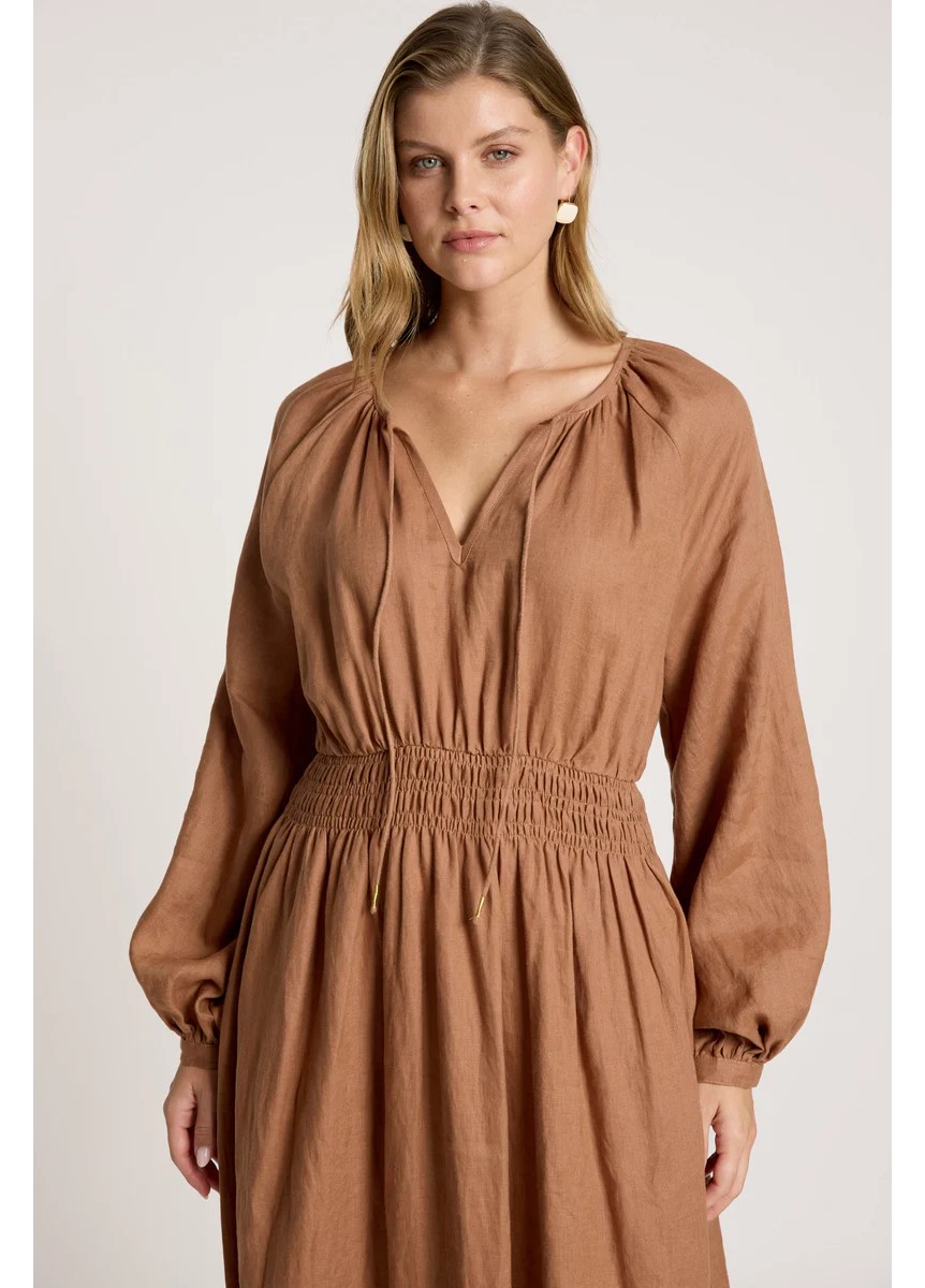 Eb & Ive Bajau Maxi Dress - Clay - Image 2