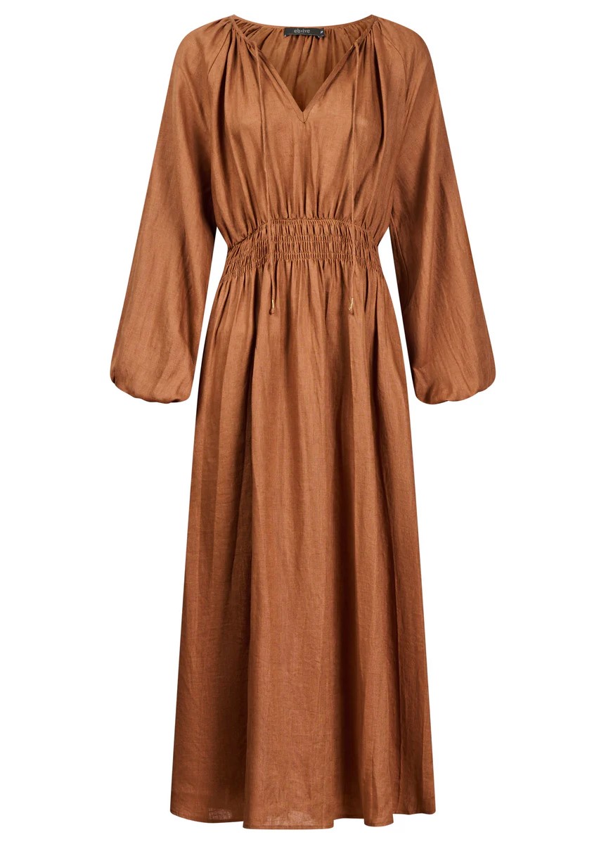 Eb & Ive Bajau Maxi Dress - Clay - Image 4