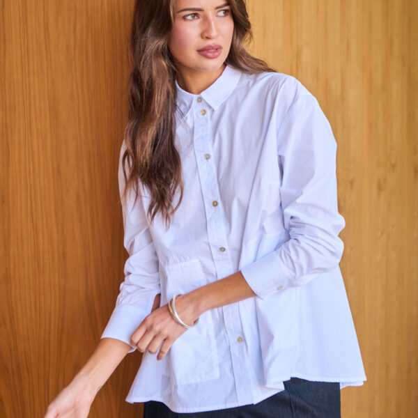 Naturals by O & J Oversized Shirt - White