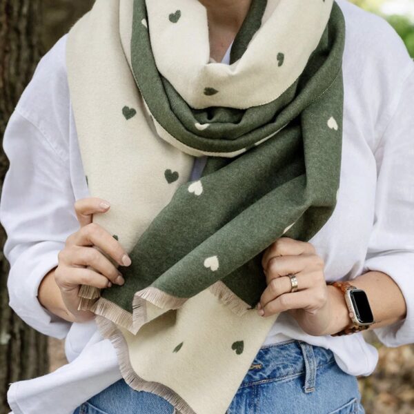 Greenwood Holly Heart Scarf