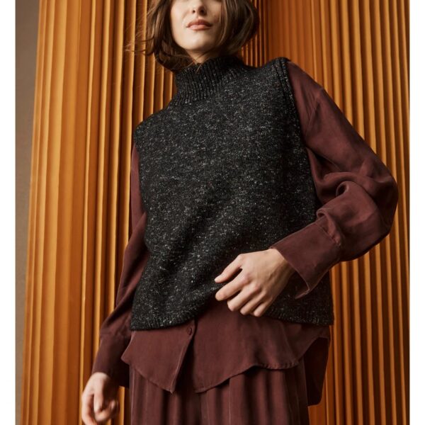 Eb & Ive Zarda Knit Vest - Black