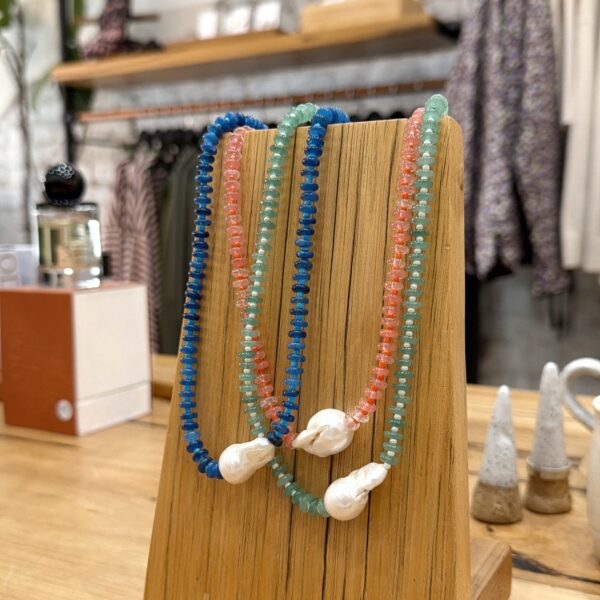 Greenwood Designs Baroque Pearl Pop Necklace