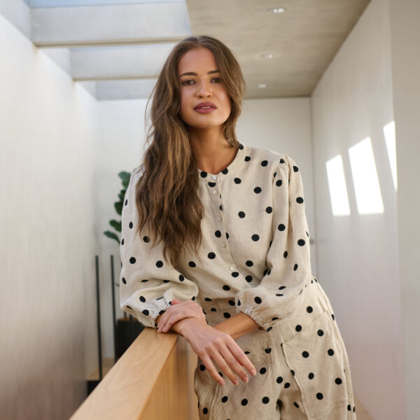 Naturals by O & J  Poppyseed Blouse