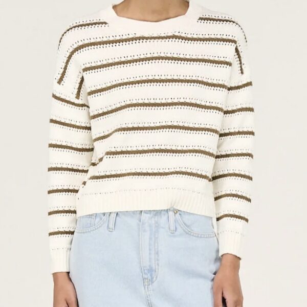 Staple the Label Vera Stripe Jumper - Off White