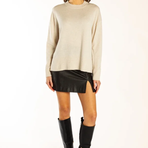 Bow & Arrow Oatmeal Classic Crew Jumper
