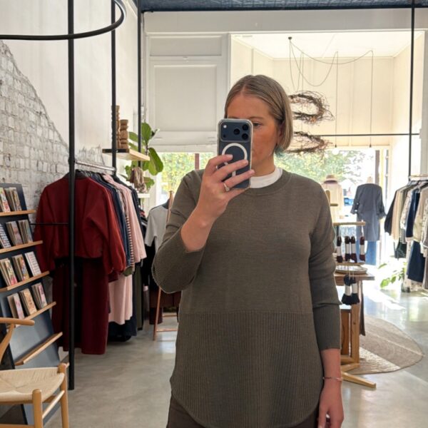 Two T's Khaki Knit Jumper