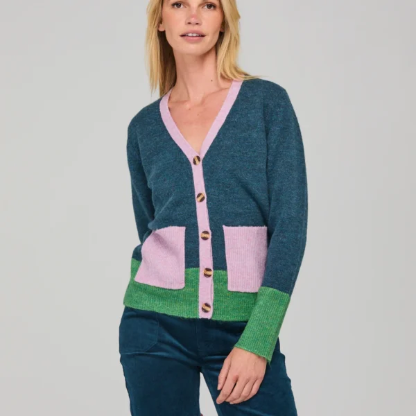 Boom Shankar Poet Cardigan - Blue Multi