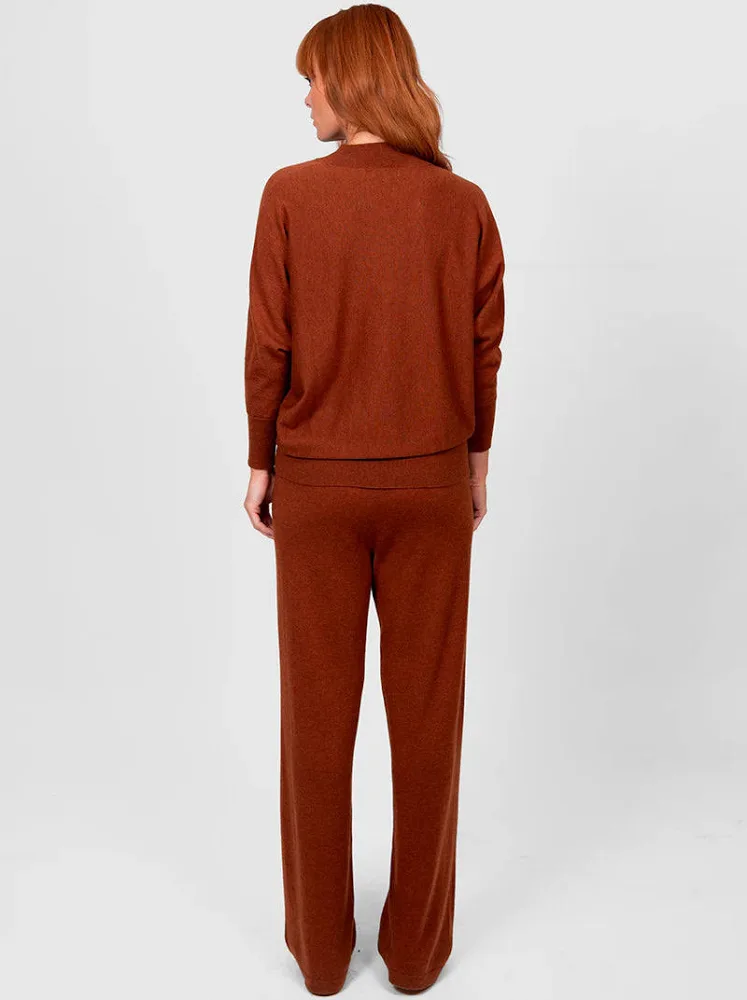 Bridge & Lord Dolman 3/4 sleeve pullover in Cognac - Image 4