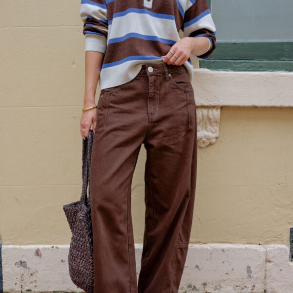 Demi Choc Barrel Jean