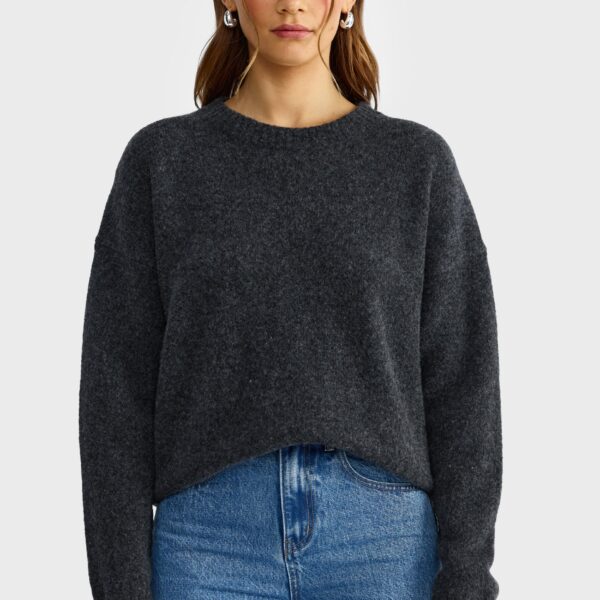 ORTC Ariel Knit Crew - Charcoal