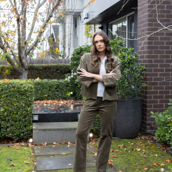 Two T's Khaki Baby Cord Pants